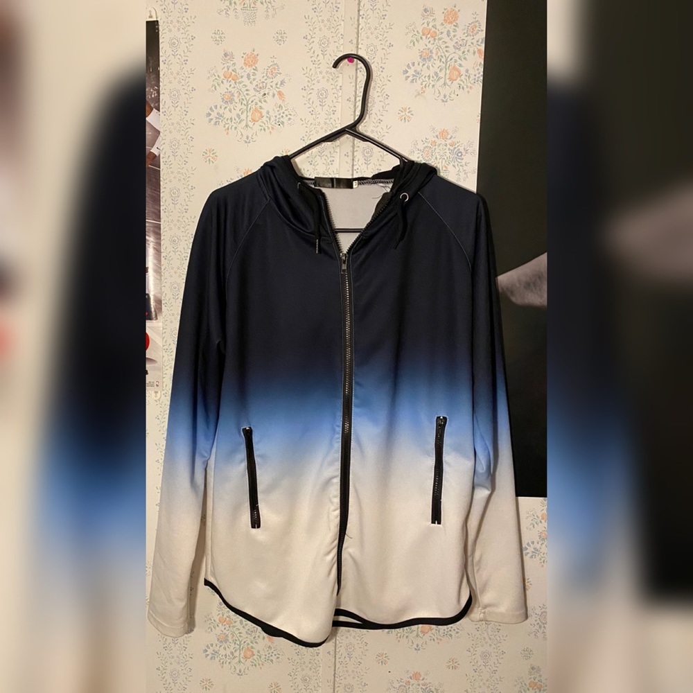 Ombre Zip-Up Hoodie